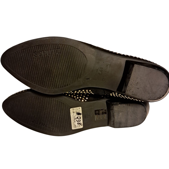 Studded Black Ankle Boots - Picture 8 of 9